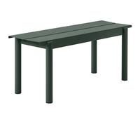 Muuto - Linear Bench Steel 110 cm, Dark Green - Dark Green