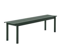 Muuto - Linear Bench Steel 170 cm, Dark Green - Dark Green