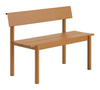 Muuto - Linear Bench With Backrest 110 cm, Burnt Orange - Burnt Orange
