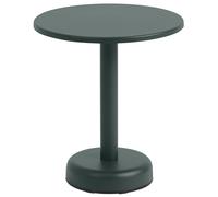 Muuto - Linear Coffee Table Steel Ø42x47 cm, Dark Green - Dark Green
