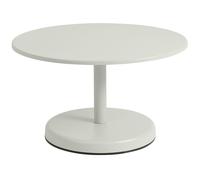Muuto - Linear Coffee Table Steel Ø70x40 cm, Grey - Grey