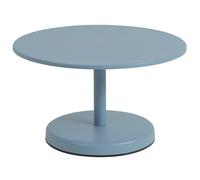 Muuto - Linear Coffee Table Steel Ø70x40 cm, Pale Blue - Pale Blue