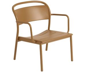 Muuto - Linear Lounge Chair Steel, Burnt Orange - Burnt Orange