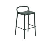 Muuto Linear Steel Bar Stool 75 cm Dark Green