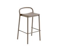 Muuto Linear Steel Bar Stool 75 cm Taupe