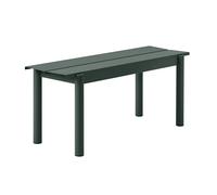 Muuto Linear steel bench 110 cm Dark green