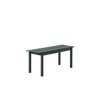 Muuto Linear Steel Bench 110x34 cm Dark Green