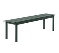 Muuto Linear steel bench 170 cm Dark green