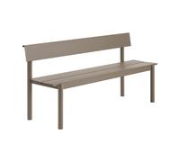 Muuto Linear steel bench 170 cm Taupe