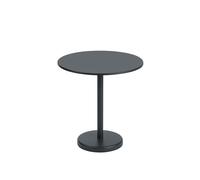 Muuto Linear Steel Café Garden Table Ø70 Black
