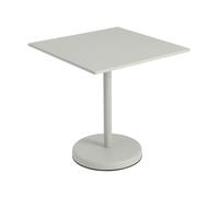 Muuto Linear steel café table V2 table 70x70 cm Grey