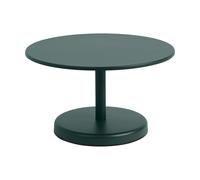 Muuto Linear Steel coffee table Dark green, Ø70x40 cm