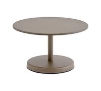 Muuto Linear Steel coffee table Taupe, Ø70x40 cm