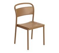 Muuto Linear steel side chair Burnt orange