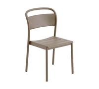 Muuto Linear steel side chair Taupe
