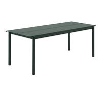 Muuto Linear steel table 75x200 cm Dark green