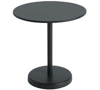 Muuto Linear Steel Café Garden Table Black Ø70