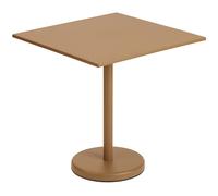 Muuto - Linear Table Steel 70x70 cm, Burnt Orange - Burnt Orange
