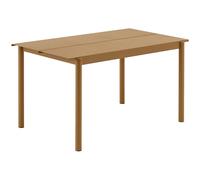Muuto - Linear Table Steel 75x140 cm, Burnt Orange - Burnt Orange