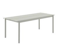Muuto - Linear Table Steel 75x200 cm, Grey - Grey