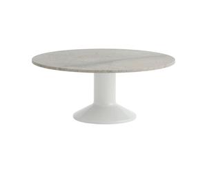 Muuto Midst coffee table Grey marble-grey, Ø90 cm
