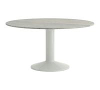 Muuto - Midst Dining Table Ø140 cm, Grey Marble / Grey - Grey