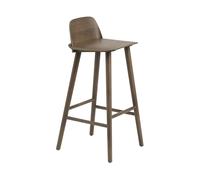 Muuto Nerd Bar Stool 65 Cm Stained dark brown