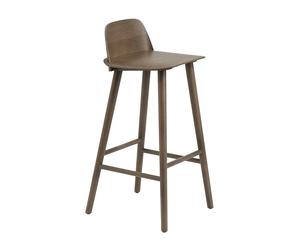 Muuto Nerd Barstool Stained dark brown