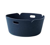 Muuto Restore storage basket round Midnight blue