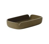Muuto Restore tray 15.5x28 cm Brown green