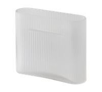 Muuto Ridge Vase H16.5 White/ Frosted Glass
