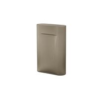 Ridge Vase Muuto Frosted glass taupe H 48.5 cm - 5713292833397