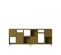 Muuto Stacked Office Shelving Configuration 3 Brown-Green