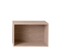 Muuto Stacked Shelving System With Back Plate Large Oak