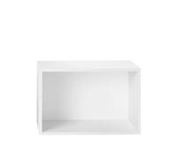 Muuto Stacked Shelving System With Back Plate Large White