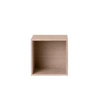 Muuto Stacked Shelving System With Back Plate Medium Oak