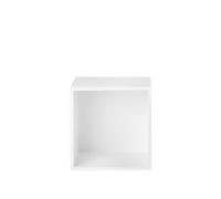 Muuto Stacked Shelving System With Back Plate Medium White