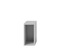 Muuto Stacked Shelving System With Back Plate Small Gray