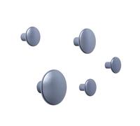 Muuto The Dots clothes hook metal 5 pack Pale blue