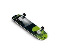 muuwmi ABEC 5 Skateboard with backpack, Unisex, Wave Design (Alien)