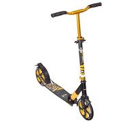 muuwmi Aluminium Scooter Deluxe - Kick scooter, 205 mm, ABEC 7, height adjustable, foldable, slider folding mechanism, gold-black, for kids and adults…