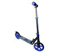 muuwmi Aluminium Scooter - Kickscooter, 200 mm Wheel Size, ABEC 5 ball bearings, height adjustable, black-blue, for children and adults (Black - Blue)