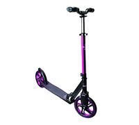 Muuwmi Aluminium Scooter Pro - Adult Scooter Kids Scooter with Large 215mm Wheels ABEC 7 Pink Foldable Height Adjustable Scooter for ages 8-12 Push Kick Scooter