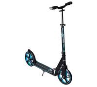 muuwmi Aluminium Scooter Pro - Scooter, 215 mm, ABEC 7, GS Approved, Height Adjustable, XL Deck, BMX Handlebar, Blue