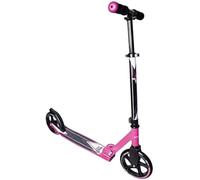 muuwmi Kickscooter - 205mm wheel scooter, pink, big wheels, height adjustable with stand