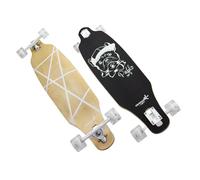 muuwmi Lights Longboard Glow Pablo - LED Light Wheels - ABEC 7 Ball Bearings - Deck 97 x 23 cm - Wheels 65 x 51 mm - Max. 100 kg