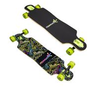 Muuwmi Longboard Compact ABEC 7 Neon with Light Wheels