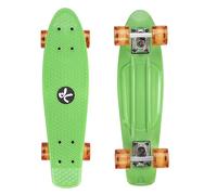 Muuwmi Skateboard Fun Green/Orange - Board Deck 57 x 15 cm - ABEC5 and PU Light Wheels 60 x 45 mm