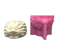MUUYYI Silicone Mold Hedgehog Flower Mould Handmade Crafts Plaster Candle Crystal Epoxy Resin Mold for Home Decors