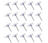 Muuzll Clear Push Pins - 150Pcs Drawing Pins, Thumb Tacks for Cork, Notice and Bulletin Boards - Perfect for School & Office Use
